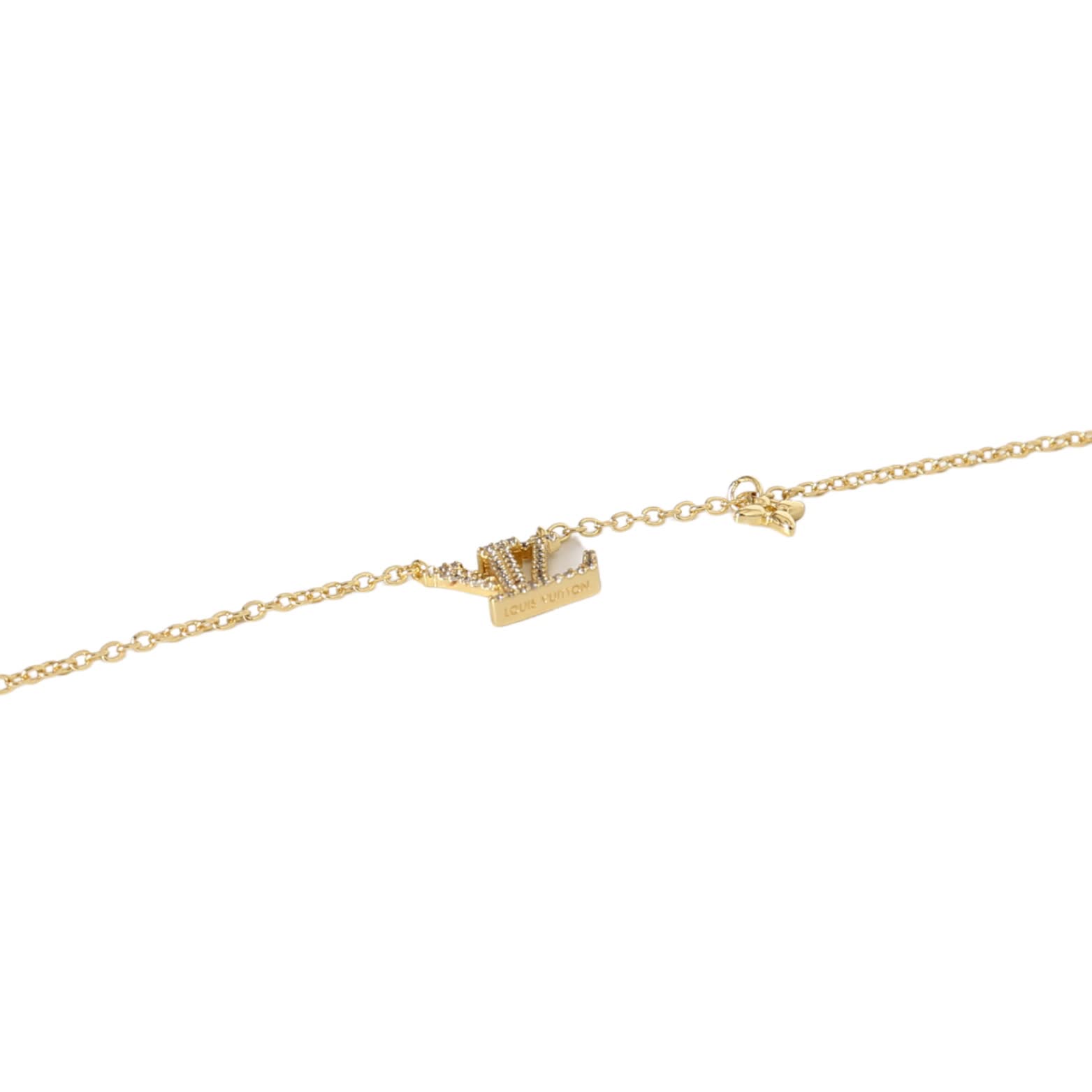 Louis Vuitton Gold & Silver Letter Necklaces Set